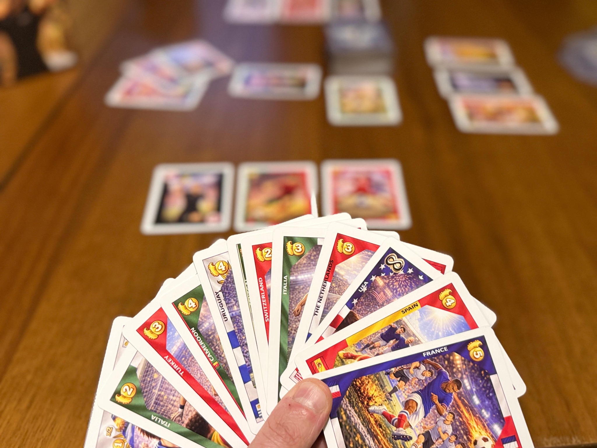 Main de cartes Footchball