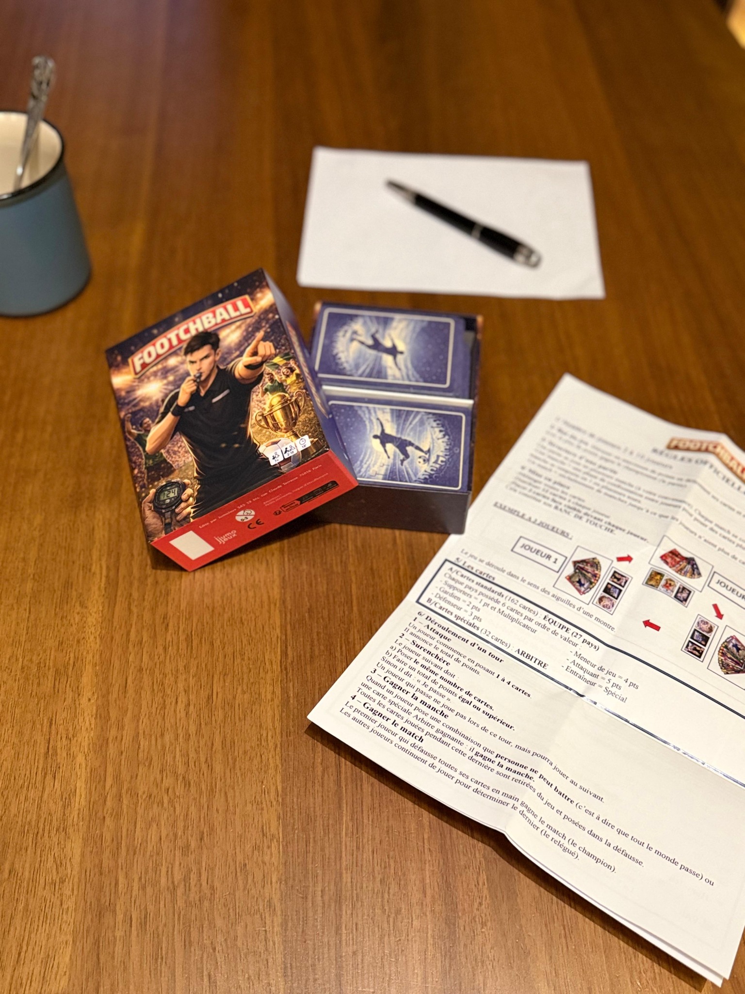 Boîte du jeu Footchball et règle